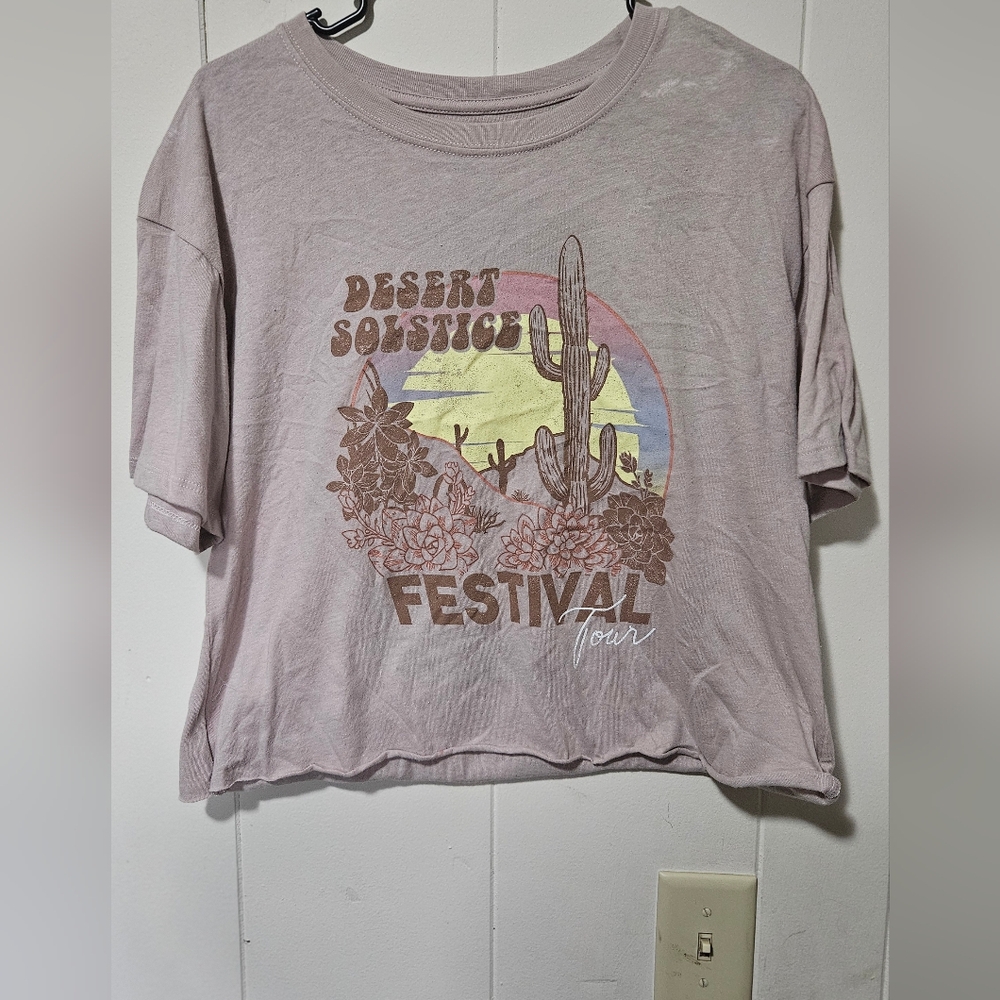 Cropped Western Tee